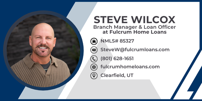 Steve Wilcox, Branch Manager and Loan Officer at Fulcrum Home Loans, NMLS 85327